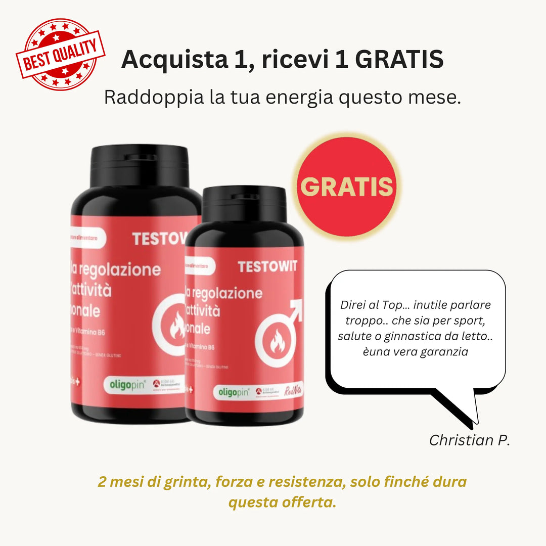 TESTOWIT - Hormonregelung 120 cps - 2x1 - ORBIS Lifestyle