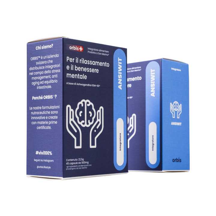 TEST - ANSIWIT - Ashwagandha KSM66®, Magnolie, Jujube (45 Kapseln) - Neu - ORBIS Lifestyle