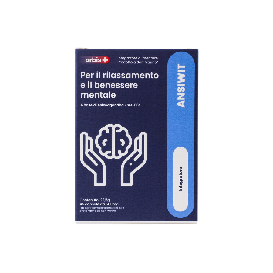 TEST - ANSIWIT - Ashwagandha KSM66®, Magnolie, Jujube (45 Kapseln) - Neu - ORBIS Lifestyle