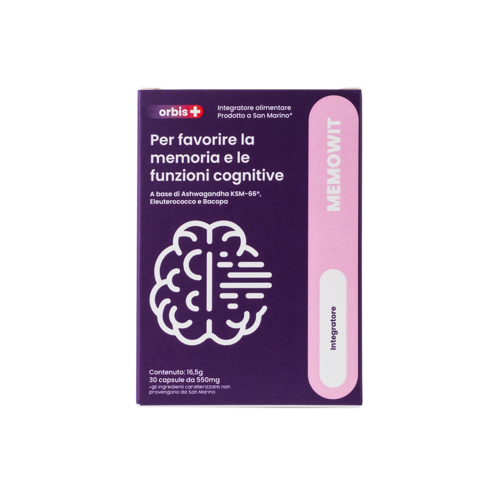 MEMOWIT - Ashwagandha KSM-66® und Vitamin B12 (30 Kapseln) - ORBIS Lifestyle