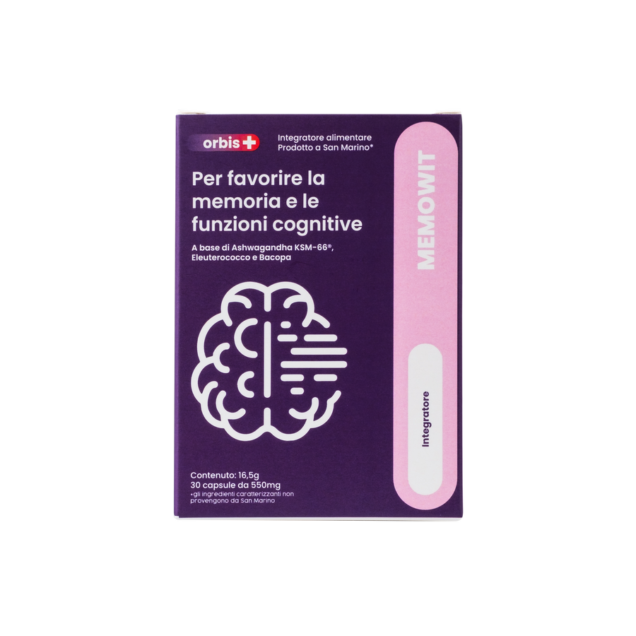 MEMOWIT - Ashwagandha KSM-66® und Vitamin B12 (30 Kapseln) - ORBIS Lifestyle