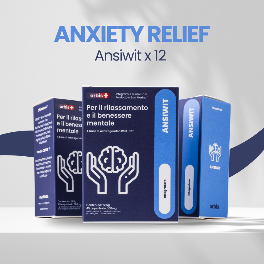 🌼 ANXIETY RELIEF (12-Monats-Vorrat): ANSIWIT x 12 - ORBIS Lifestyle