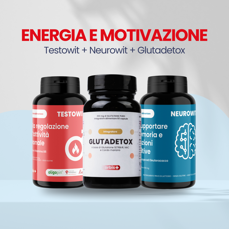 ⚡ ENERGIE UND MOTIVATION: 2x TESTOWIT + 2x NEUROWIT + 2x GLUTADETOX - ORBIS Lifestyle