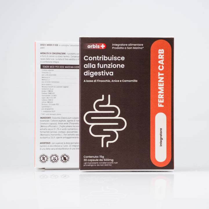 FERMENTCARB - Verdauungsenzyme und Probiotika (30 Kapseln) - ORBIS Lifestyle