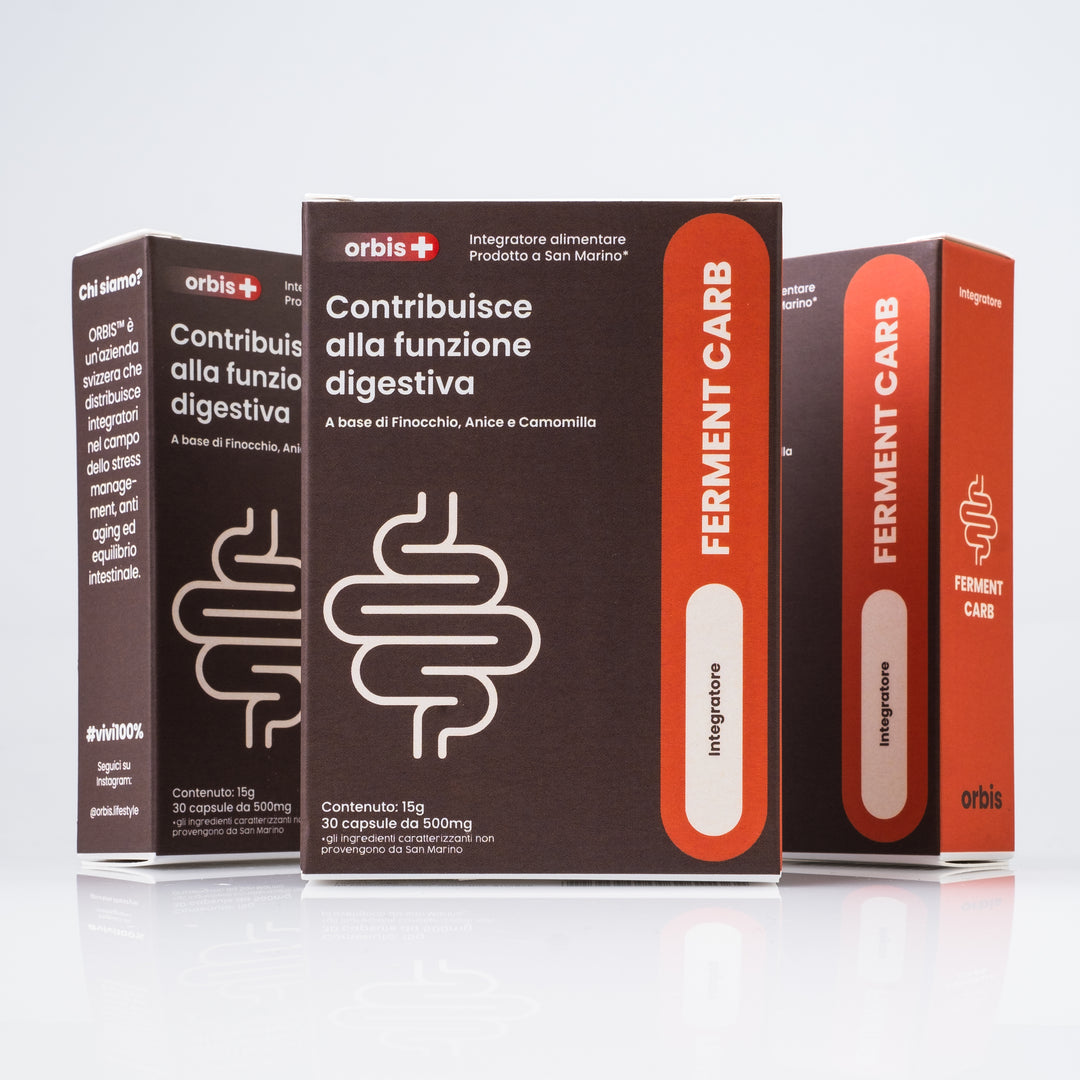 FERMENTCARB - Verdauungsenzyme und Probiotika (30 Kapseln) - ORBIS Lifestyle