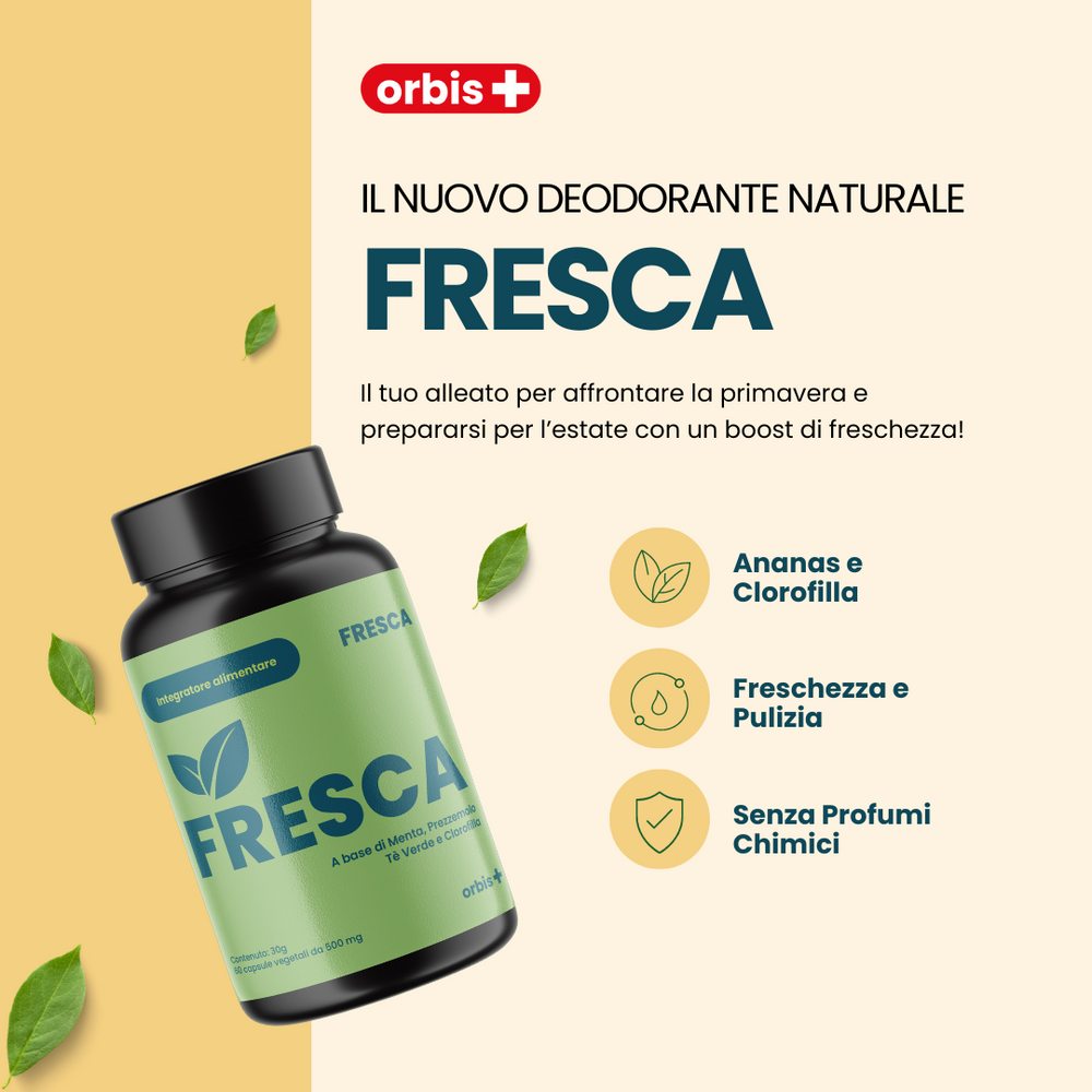FRESH - Chlorophyll, Grüner Tee, Minze und Ananas (60 cps) - ORBIS Lifestyle