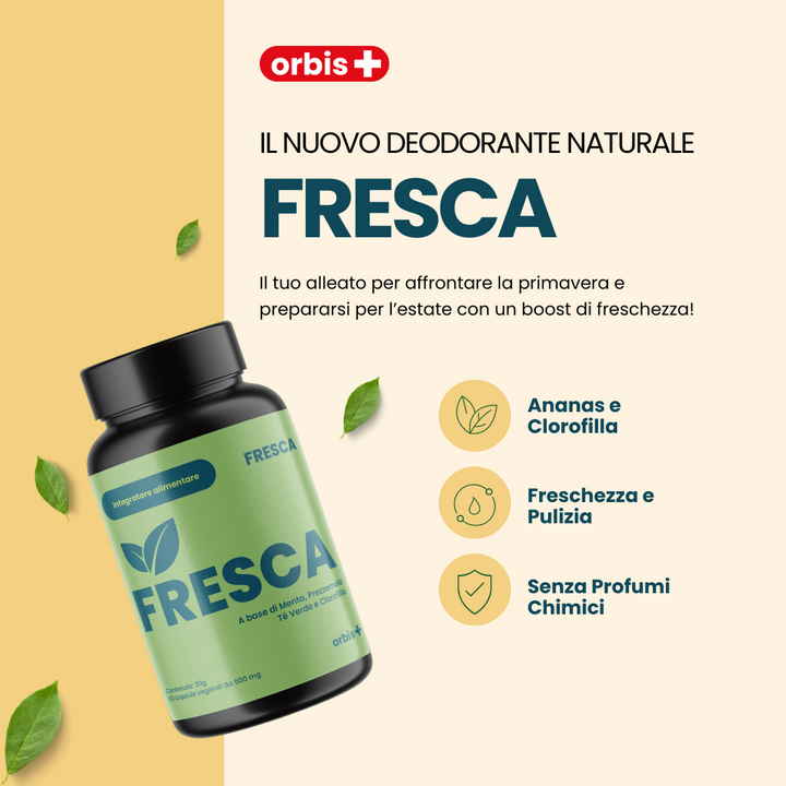 FRESH - Chlorophyll, Grüner Tee, Minze und Ananas (60 cps) - ORBIS Lifestyle