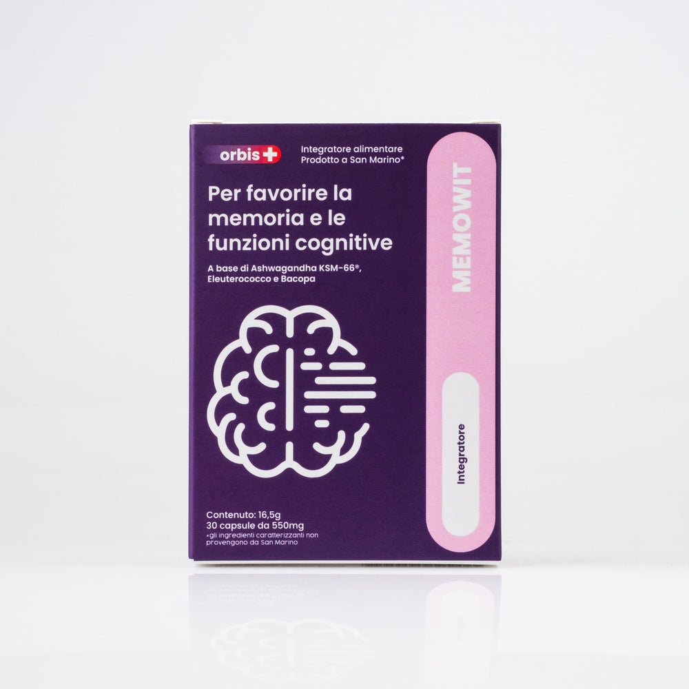 MEMOWIT - Ashwagandha KSM-66® und Vitamin B12 (30 Kapseln) - ORBIS Lifestyle