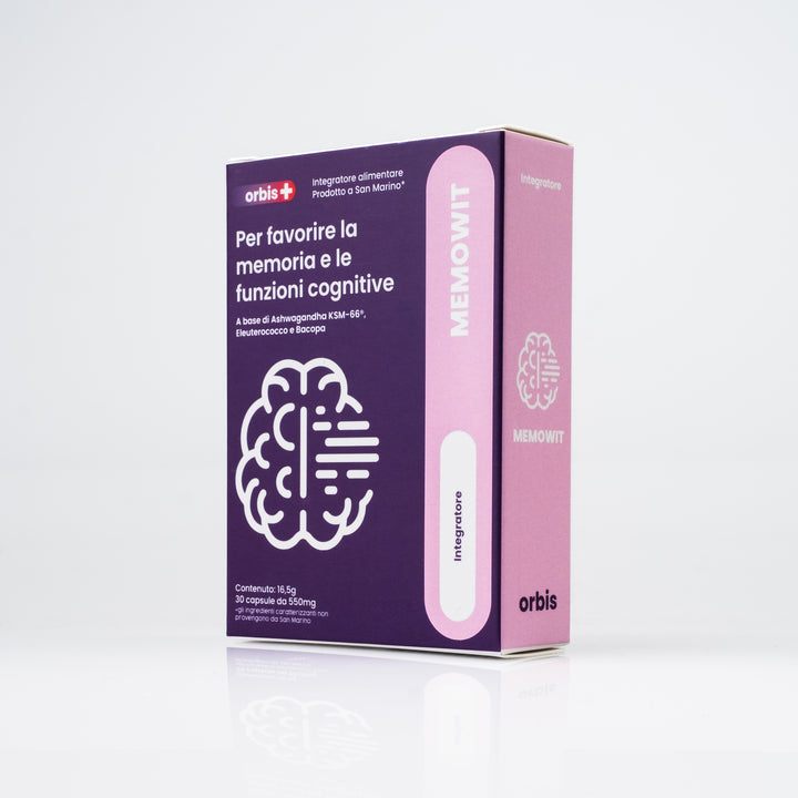 MEMOWIT - Ashwagandha KSM-66® und Vitamin B12 (30 Kapseln) - ORBIS Lifestyle