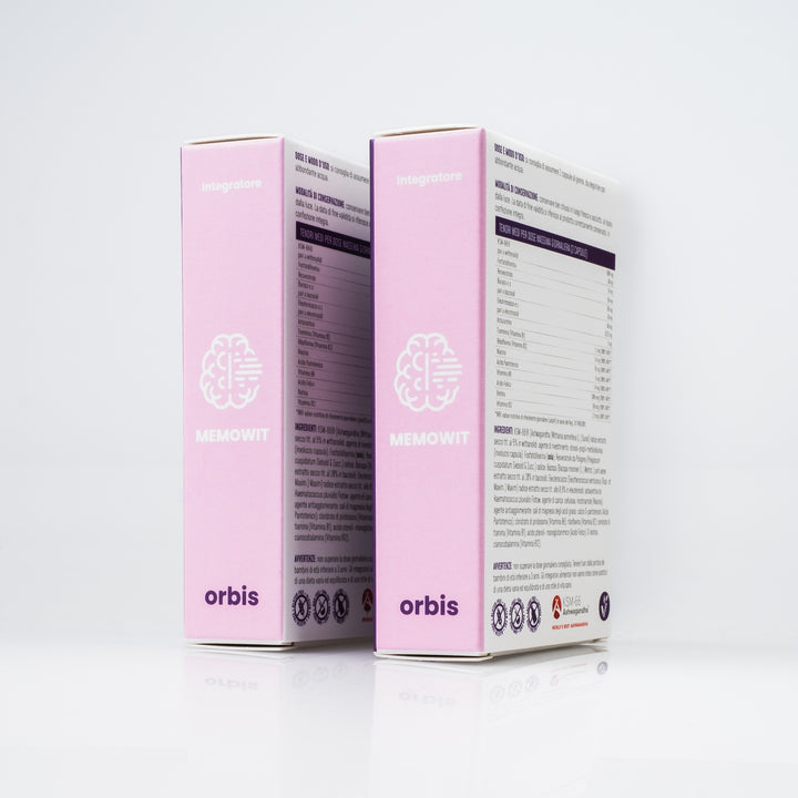 MEMOWIT - Ashwagandha KSM-66® und Vitamin B12 (30 Kapseln) - ORBIS Lifestyle