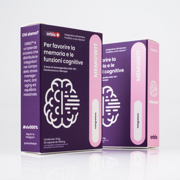 MEMOWIT - Ashwagandha KSM-66® und Vitamin B12 (30 Kapseln) - ORBIS Lifestyle