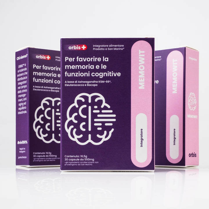 MEMOWIT - Ashwagandha KSM-66® und Vitamin B12 (30 Kapseln) - ORBIS Lifestyle