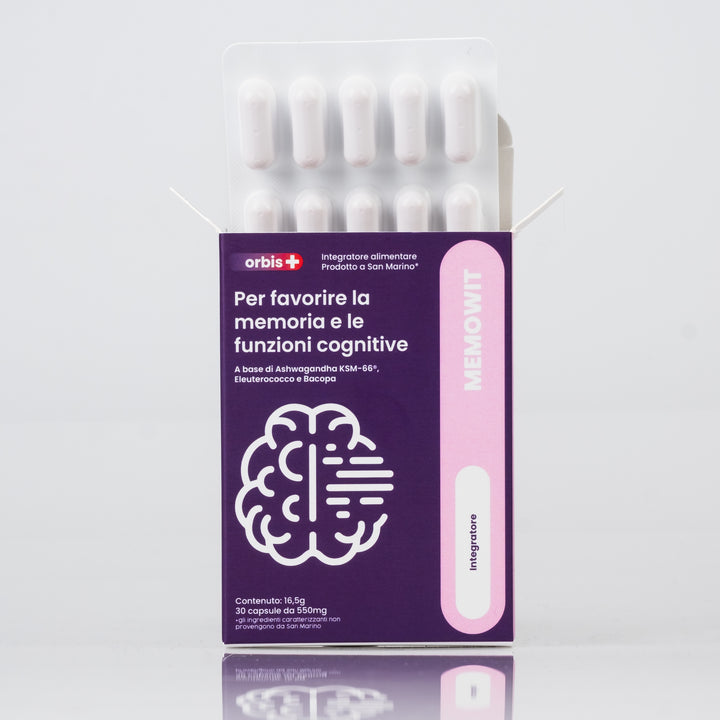MEMOWIT - Ashwagandha KSM-66® und Vitamin B12 (30 Kapseln) - ORBIS Lifestyle