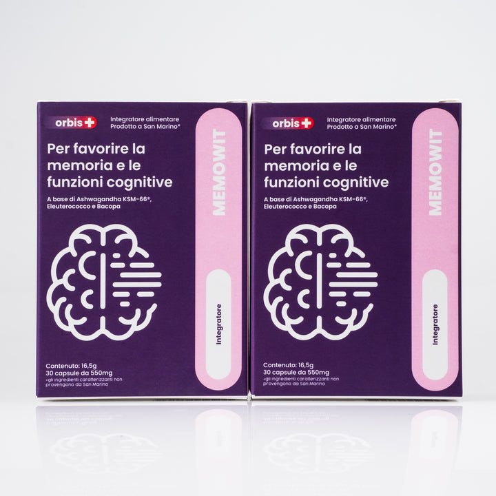 MEMOWIT - Ashwagandha KSM-66® und Vitamin B12 (30 Kapseln) - ORBIS Lifestyle